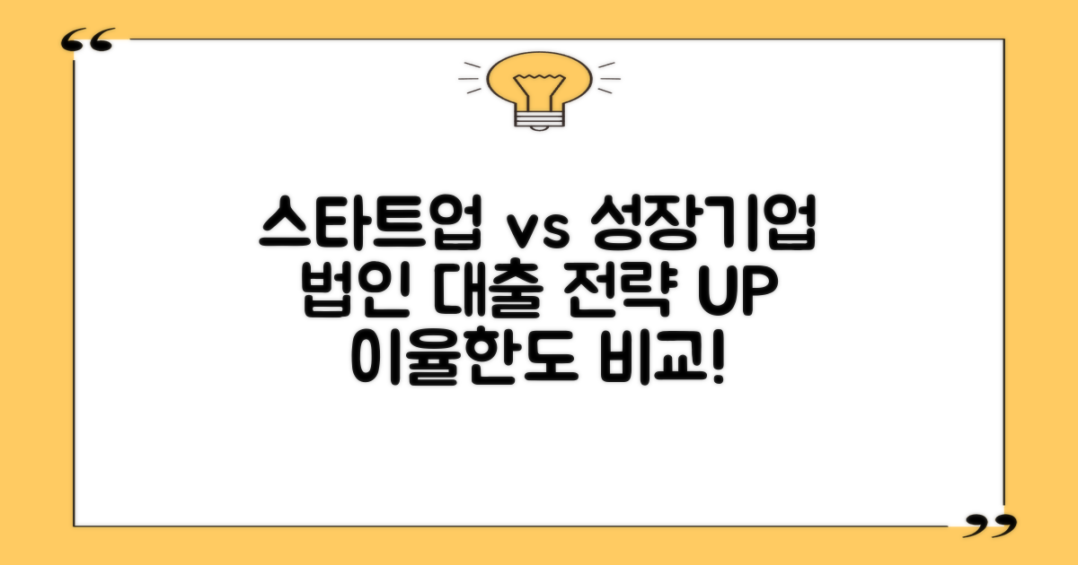 스타트업 vs 성장기업: 법인사업자 대출, 어떤 전략이 필요할까?