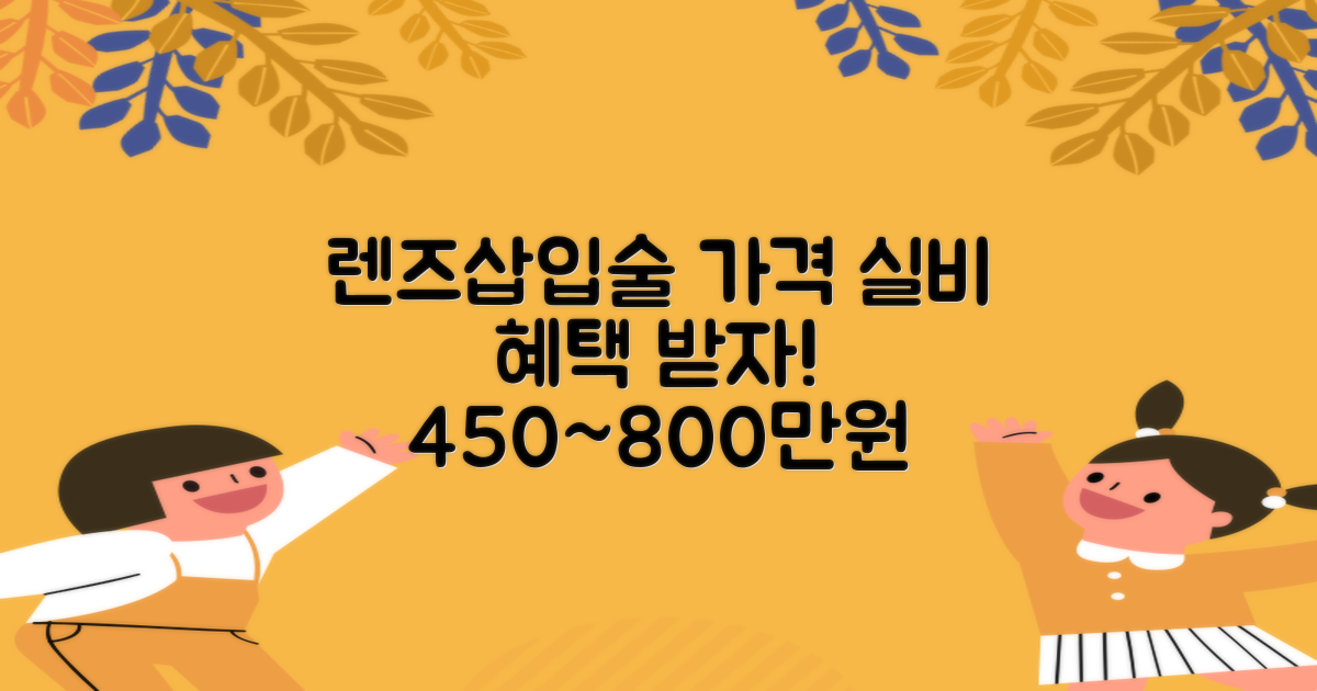 렌즈삽입술 가격, 실비 혜택으로 부담 DOWN! 450만원 ~ 800만원, 얼마나 받을 수 있을까?